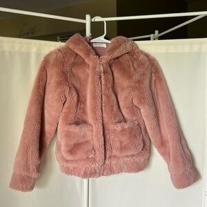 BACK TO SCHOOL! H&M girls hooded fur coat